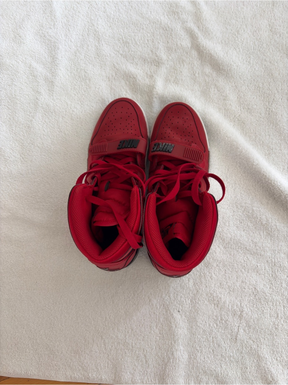 Nike Red High-Top Basketball Sneakers